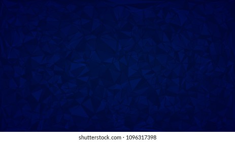 Abstract background of triangles in blue colors.