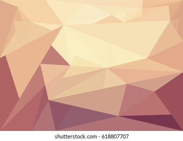 abstract background of triangles bodily and pink shades in the form of sand dunes / abstract background of triangles bodily-pink shades