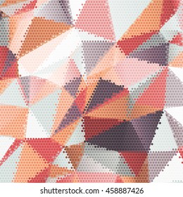 Abstract background with triangles and colorful geometric shapes. Texture pattern for covers, banners, booklets, etc. For web or printed media.