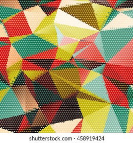 Abstract background with triangles and colorful geometric shapes. Texture pattern for covers, banners, booklets, etc. For web or printed media.