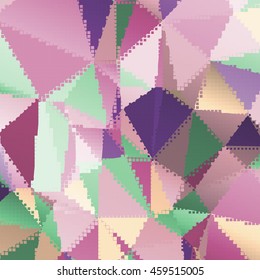 Abstract background with triangles and colorful geometric shapes. Texture pattern for covers, banners, booklets, etc. For web or printed media.