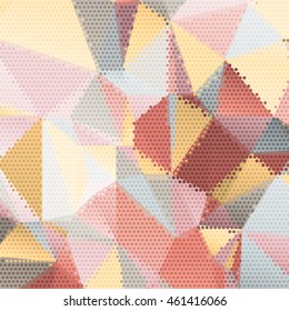 Abstract background with triangles and colorful geometric shapes. Texture pattern for covers, banners, booklets, etc. For web or printed media.