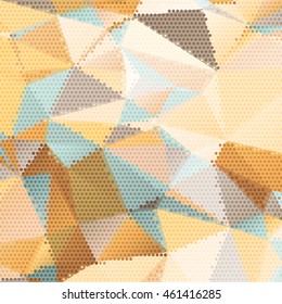Abstract background with triangles and colorful geometric shapes. Texture pattern for covers, banners, booklets, etc. For web or printed media.