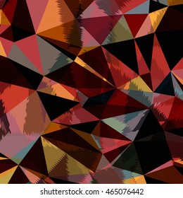 Abstract background with triangles and colorful geometric shapes. Texture pattern for covers, banners, booklets, etc. For web or printed media.