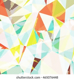 Abstract background with triangles and colorful geometric shapes. Texture pattern for covers, banners, booklets, etc. For web or printed media.