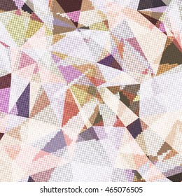 Abstract background with triangles and colorful geometric shapes. Texture pattern for covers, banners, booklets, etc. For web or printed media.