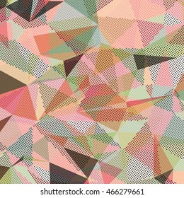 Abstract background with triangles and colorful geometric shapes. Texture pattern for covers, banners, booklets, etc. For web or printed media.