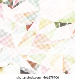 Abstract background with triangles and colorful geometric shapes. Texture pattern for covers, banners, booklets, etc. For web or printed media.