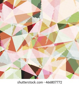 Abstract background with triangles and colorful geometric shapes. Texture pattern for covers, banners, booklets, etc. For web or printed media.