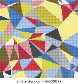 Abstract background with triangles and colorful geometric shapes. Texture pattern for covers, banners, booklets, etc. For web or printed media.