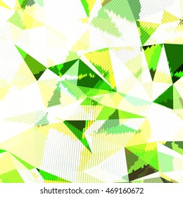 Abstract background with triangles and colorful geometric shapes. Texture pattern for covers, banners, booklets, etc. For web or printed media.