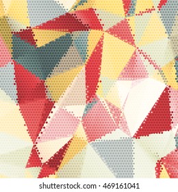 Abstract background with triangles and colorful geometric shapes. Texture pattern for covers, banners, booklets, etc. For web or printed media.