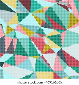 Abstract background with triangles and colorful geometric shapes. Texture pattern for covers, banners, booklets, etc. For web or printed media.