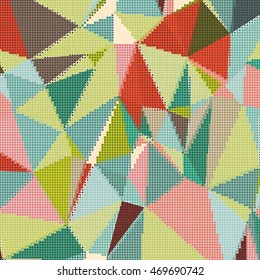 Abstract background with triangles and colorful geometric shapes. Texture pattern for covers, banners, booklets, etc. For web or printed media.