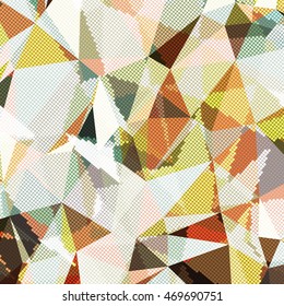 Abstract background with triangles and colorful geometric shapes. Texture pattern for covers, banners, booklets, etc. For web or printed media.