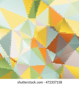 Abstract background with triangles and colorful geometric shapes. Texture pattern for covers, banners, booklets, etc. For web or printed media.