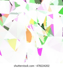 Abstract background with triangles and colorful geometric shapes. Texture pattern for covers, banners, booklets, etc. For web or printed media.
