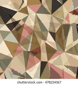 Abstract background with triangles and colorful geometric shapes. Texture pattern for covers, banners, booklets, etc. For web or printed media.