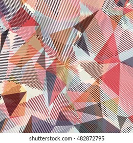 Abstract background with triangles and colorful geometric shapes. Texture pattern for covers, banners, booklets, etc. For web or printed media.