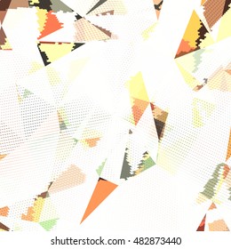 Abstract background with triangles and colorful geometric shapes. Texture pattern for covers, banners, booklets, etc. For web or printed media.