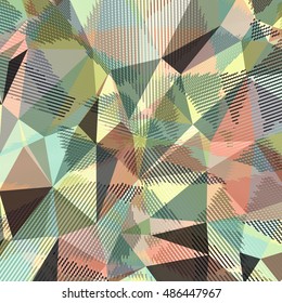 Abstract background with triangles and colorful geometric shapes. Texture pattern for covers, banners, booklets, etc. For web or printed media.