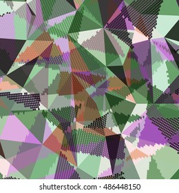 Abstract background with triangles and colorful geometric shapes. Texture pattern for covers, banners, booklets, etc. For web or printed media.