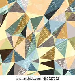 Abstract background with triangles and colorful geometric shapes. Texture pattern for covers, banners, booklets, etc. For web or printed media.