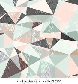 Abstract background with triangles and colorful geometric shapes. Texture pattern for covers, banners, booklets, etc. For web or printed media.