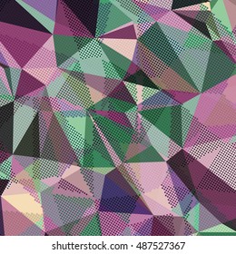 Abstract background with triangles and colorful geometric shapes. Texture pattern for covers, banners, booklets, etc. For web or printed media.