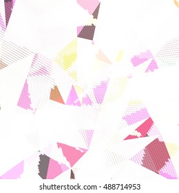 Abstract background with triangles and colorful geometric shapes. Texture pattern for covers, banners, booklets, etc. For web or printed media.