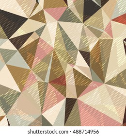 Abstract background with triangles and colorful geometric shapes. Texture pattern for covers, banners, booklets, etc. For web or printed media.