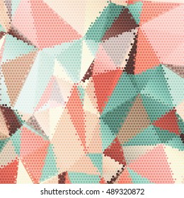 Abstract background with triangles and colorful geometric shapes. Texture pattern for covers, banners, booklets, etc. For web or printed media.