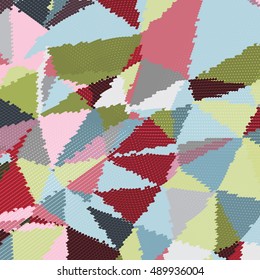 Abstract background with triangles and colorful geometric shapes. Texture pattern for covers, banners, booklets, etc. For web or printed media.