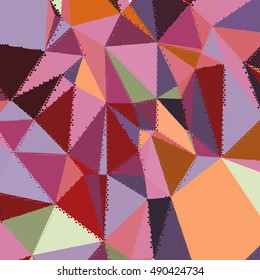 Abstract background with triangles and colorful geometric shapes. Texture pattern for covers, banners, booklets, etc. For web or printed media.