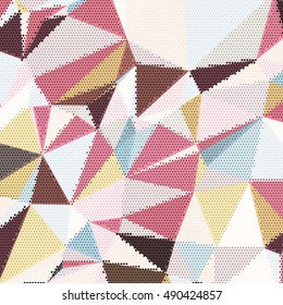 Abstract background with triangles and colorful geometric shapes. Texture pattern for covers, banners, booklets, etc. For web or printed media.