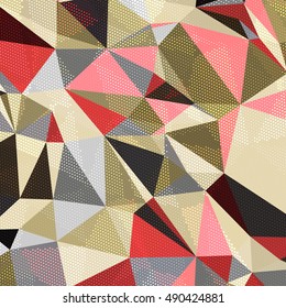 Abstract background with triangles and colorful geometric shapes. Texture pattern for covers, banners, booklets, etc. For web or printed media.