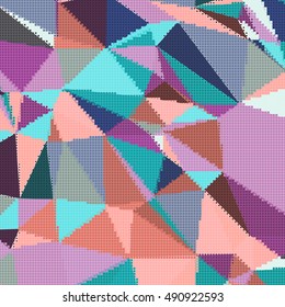 Abstract background with triangles and colorful geometric shapes. Texture pattern for covers, banners, booklets, etc. For web or printed media.