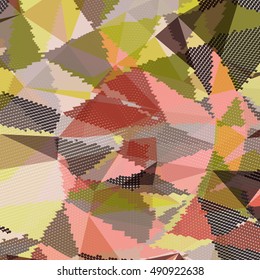 Abstract background with triangles and colorful geometric shapes. Texture pattern for covers, banners, booklets, etc. For web or printed media.