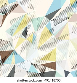 Abstract background with triangles and colorful geometric shapes. Texture pattern for covers, banners, booklets, etc. For web or printed media.