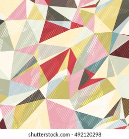 Abstract background with triangles and colorful geometric shapes. Texture pattern for covers, banners, booklets, etc. For web or printed media.