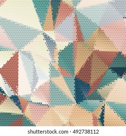 Abstract background with triangles and colorful geometric shapes. Texture pattern for covers, banners, booklets, etc. For web or printed media.