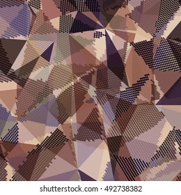 Abstract background with triangles and colorful geometric shapes. Texture pattern for covers, banners, booklets, etc. For web or printed media.