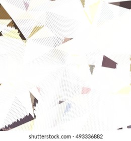 Abstract background with triangles and colorful geometric shapes. Texture pattern for covers, banners, booklets, etc. For web or printed media.