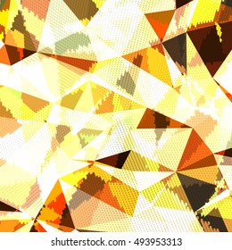 Abstract background with triangles and colorful geometric shapes. Texture pattern for covers, banners, booklets, etc. For web or printed media.