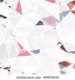 Abstract background with triangles and colorful geometric shapes. Texture pattern for covers, banners, booklets, etc. For web or printed media.