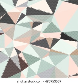 Abstract background with triangles and colorful geometric shapes. Texture pattern for covers, banners, booklets, etc. For web or printed media.