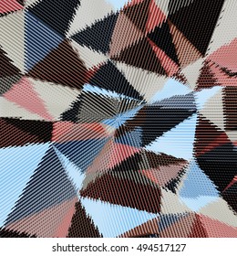 Abstract background with triangles and colorful geometric shapes. Texture pattern for covers, banners, booklets, etc. For web or printed media.