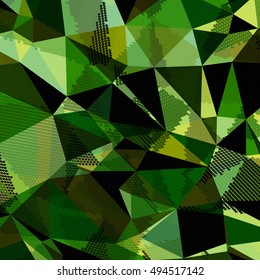 Abstract background with triangles and colorful geometric shapes. Texture pattern for covers, banners, booklets, etc. For web or printed media.
