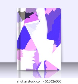 Abstract background with triangles and colorful geometric shapes. Texture pattern for covers, banners, booklets, etc. For web or printed media.