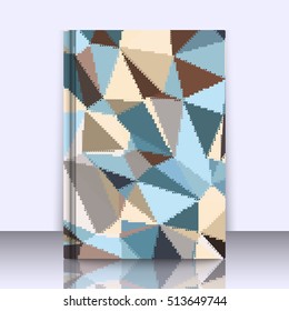 Abstract background with triangles and colorful geometric shapes. Texture pattern for covers, banners, booklets, etc. For web or printed media.